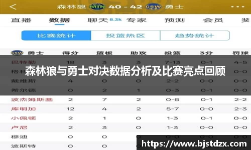 森林狼与勇士对决数据分析及比赛亮点回顾